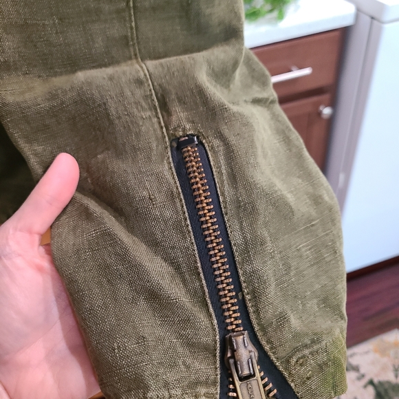 Two Star Dog Hemp Full Zip Green Jacket In Size XL - Picture 3 of 16